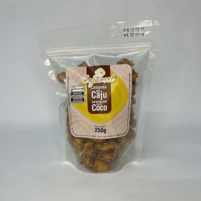 Castanha de Caju Caramelizada com Coco – 250 g