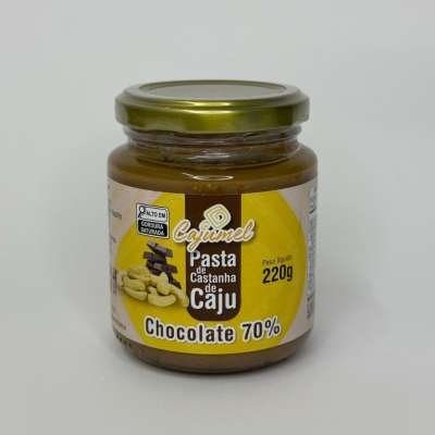 Pasta de Castanha de Caju com Chocolate 70% – 220 g