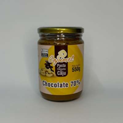 Pasta de Castanha de Caju com Chocolate 70% – 550 g
