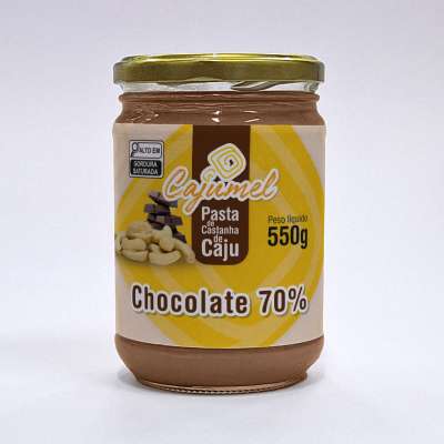 Pasta de Castanha de Caju com Chocolate 70%