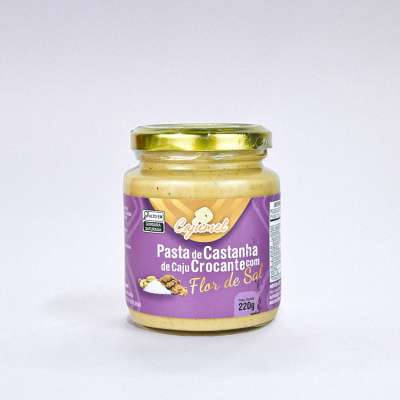 Pasta de Castanha de Caju Crocante com Flor de Sal